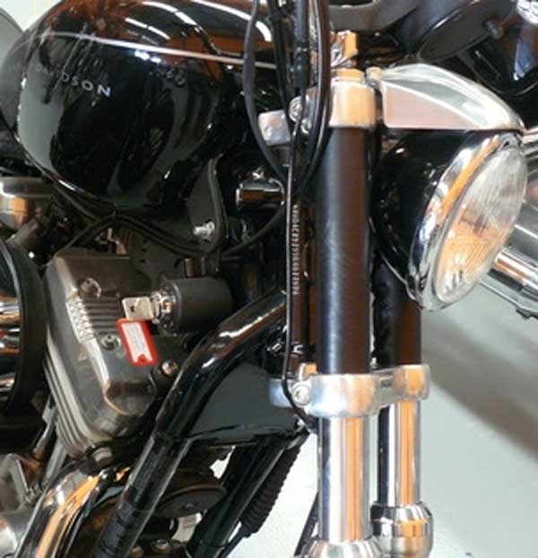 Copri forcella anteriore in pelle per harley Davidson Sportster (2 pezzi)