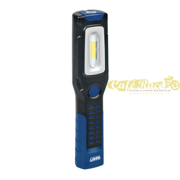 Rechargeable COB LED work lamp with shockproof plastic flashlight