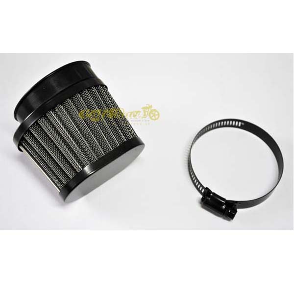 Filtro aria nero ovale 58-62mm per trasformazioni custom cafe racer bobber honda