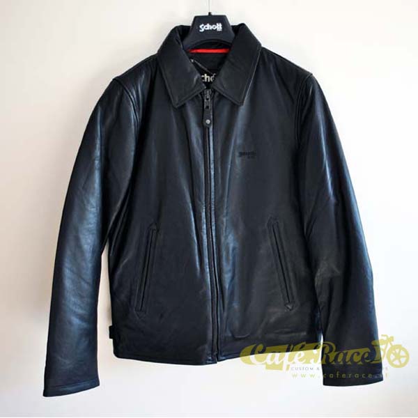 Schott CASUAL LEATHER JACKET size M lamb nappa color black