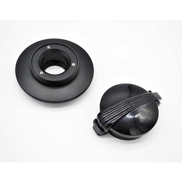 MONZA black tank cap with adapter for BMW R nineT cafe racer