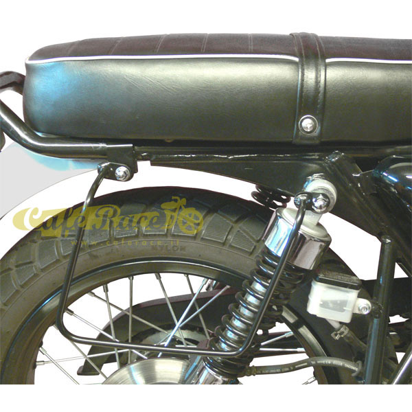 Telaietti Spaan neri borse laterali MASH125/250 Cafe Racer-Seventy-Seventy five-Vintage-Two Fifty