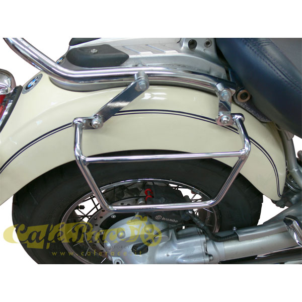 Spaan chrome support frames for klick fix bags for BMW R850C R1200C