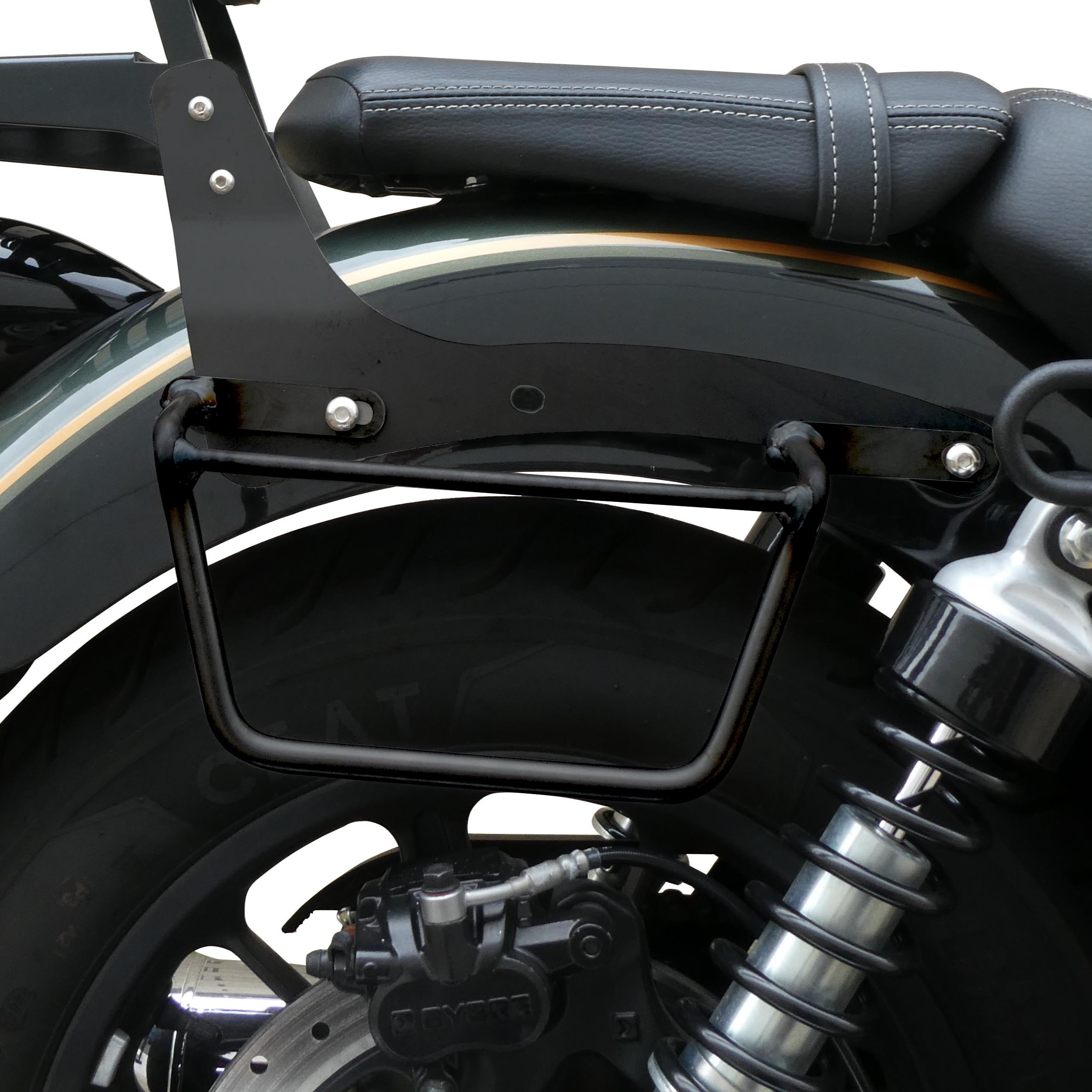 Telaietti supporti borse Klick-Fix per ROYAL ENFIELD SUPER METEOR 650 neri 2pz